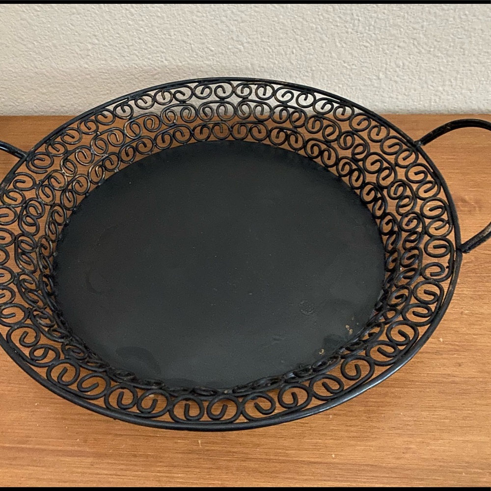 Large Metal Basket - approx 16” in diameter